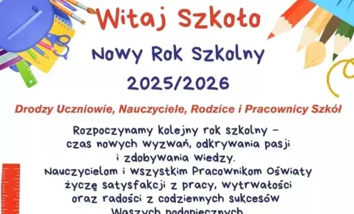 Zdjęcie do Nowy Rok Szkolny